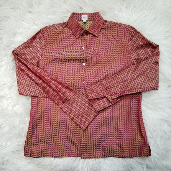 Craig Taylor Pearlescent Red Dress Shirt - Picture 1 of 4